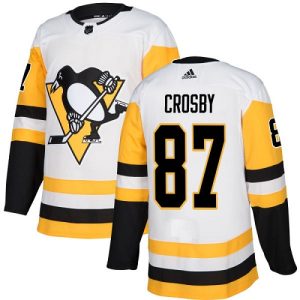 Herre NHL Pittsburgh Penguins Drakter Sidney Crosby #87 Authentic Hvit  Borte
